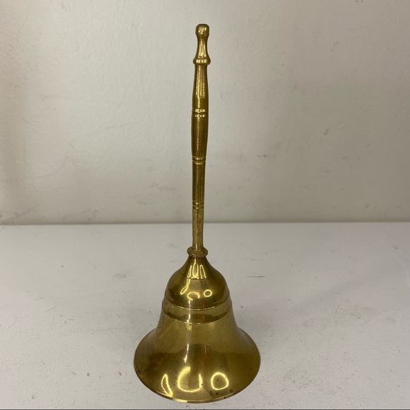 Vintage Made in India 7” Brass Bell